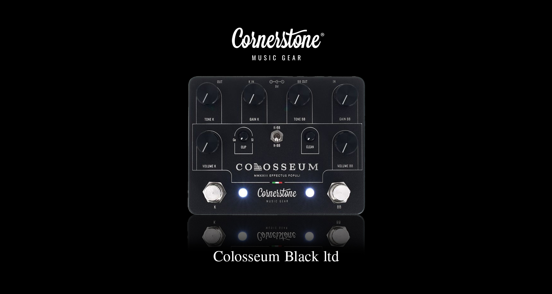 Cornerstone Music Gearより【Colosseum Black ltd】限定10台国内入荷！