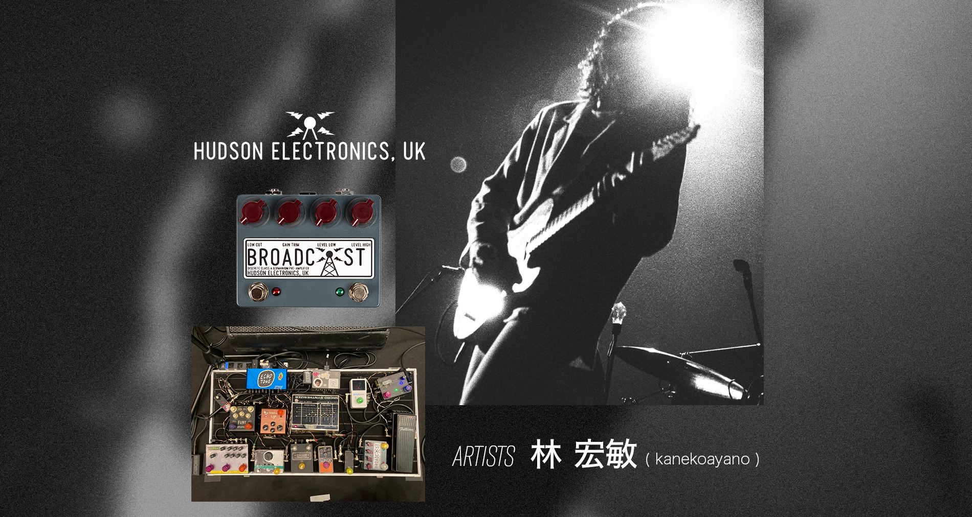 【Hudson Electronics,UK】ご使用アーティスト情報【林 宏敏(kanekoayano)】