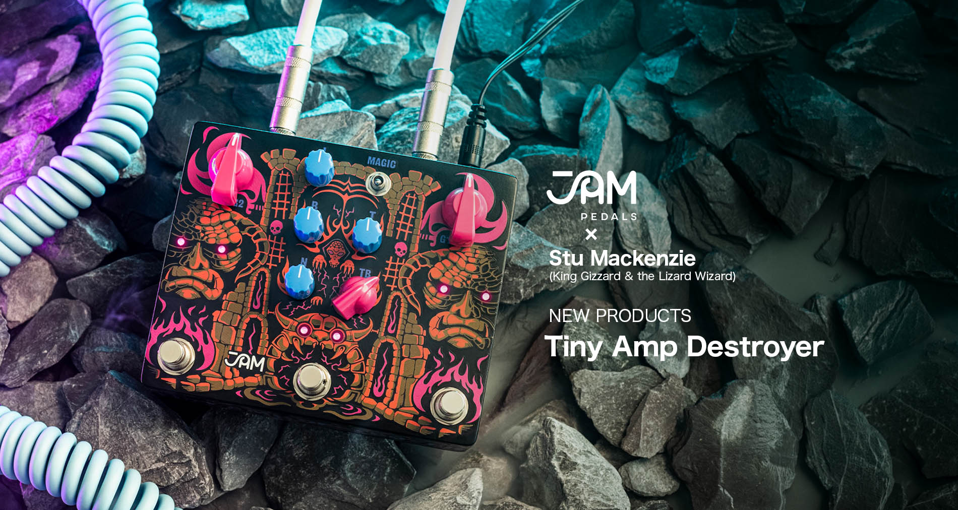 JAM PedalsよりStu Mackenzieとのコラボレーションペダル【Tiny Amp Destroyer】登場！
