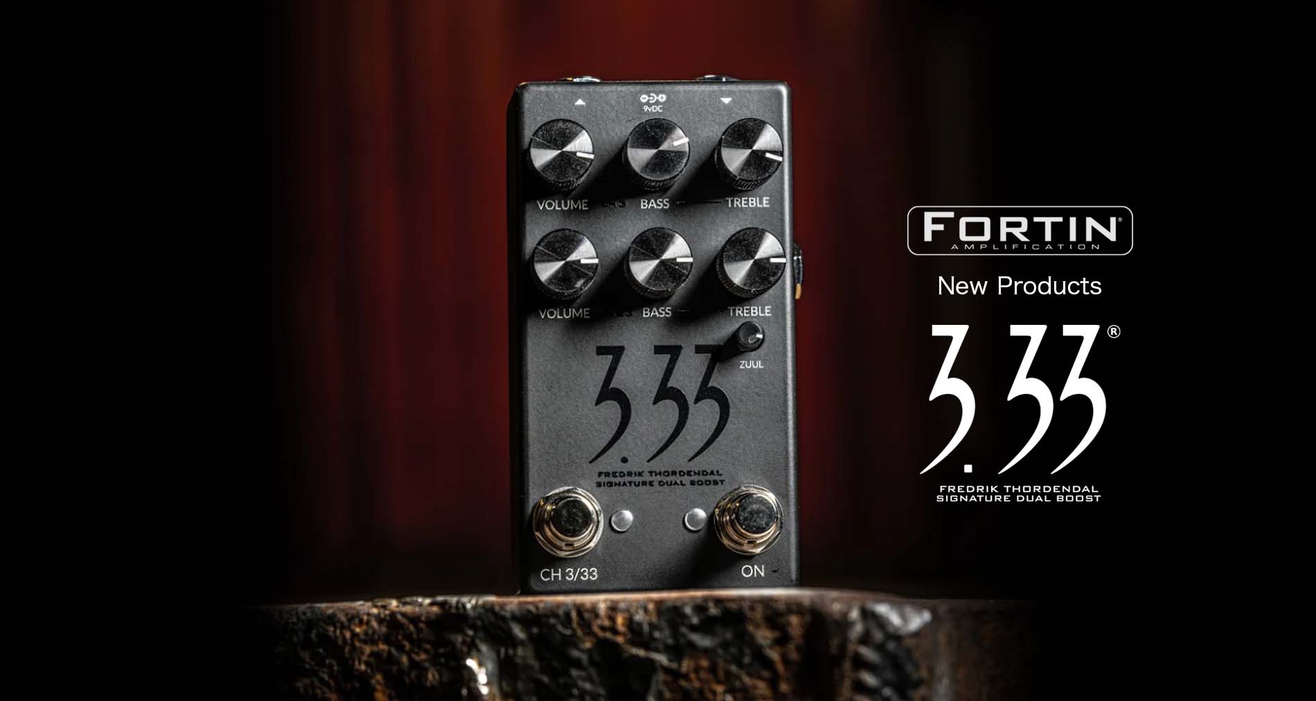 Fortin AmpsよりMeshuggah（メシュガー）ギタリストFredrik Thordendalシグネーチャー新モデル【3.33】登場！