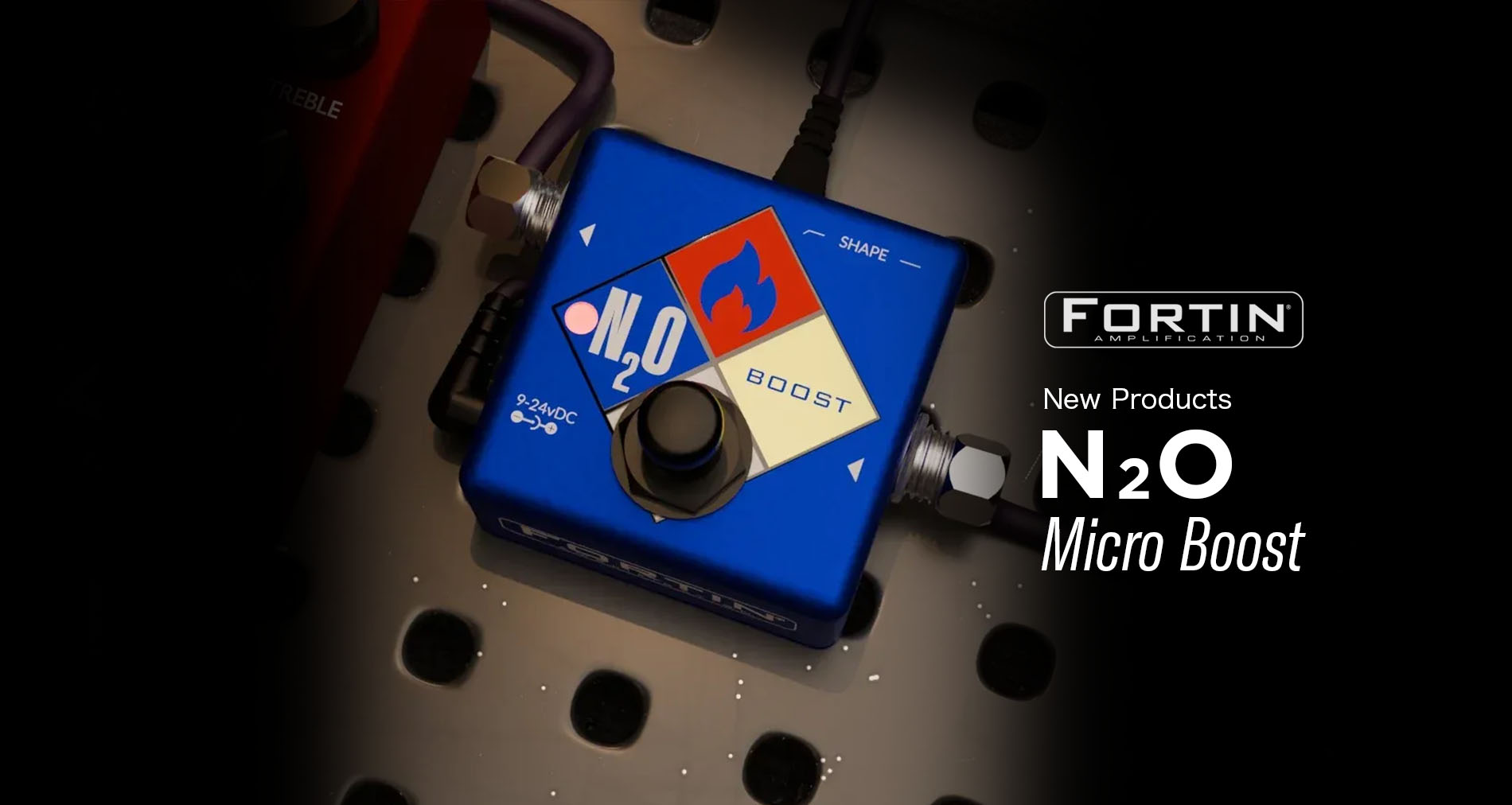 Fortin Ampsより小型かつ強力なブーストペダル【N2O MicroBoost】登場！